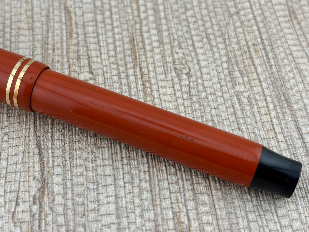 Parker Duofold Senior Orange " big brother " - Fountain Pen