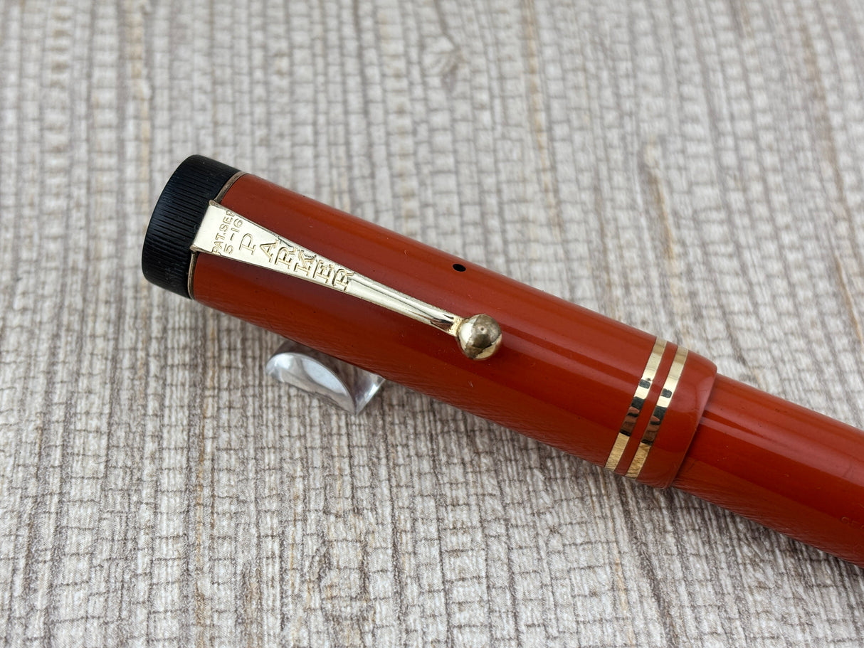 Parker Duofold Senior Orange " big brother " - Fountain Pen
