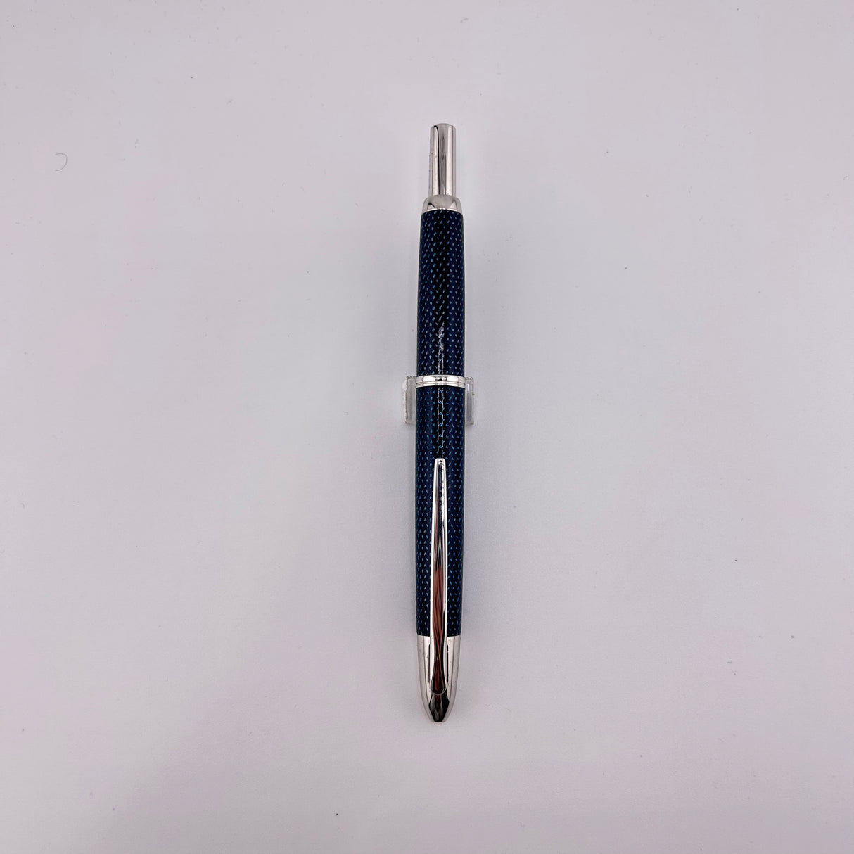 Pilot Vanishing Point Carbonesque Blue Ball Pen RARE !