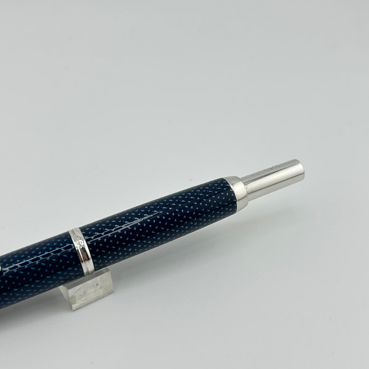 Pilot Vanishing Point Carbonesque Blue Ball Pen RARE !
