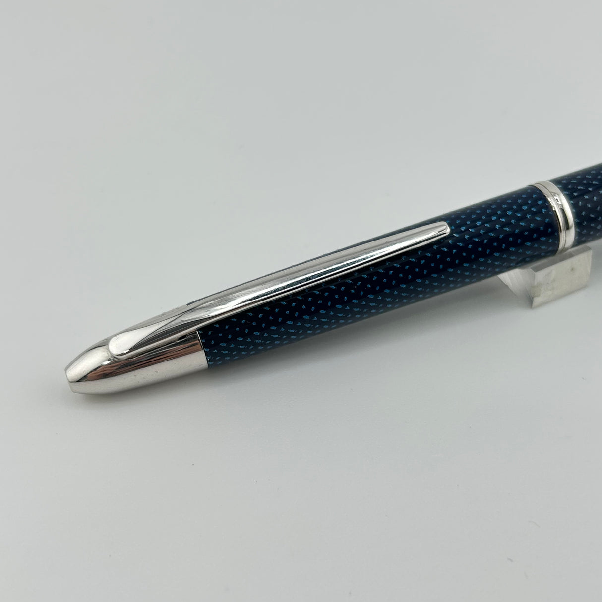 Pilot Vanishing Point Carbonesque Blue Ball Pen RARE !
