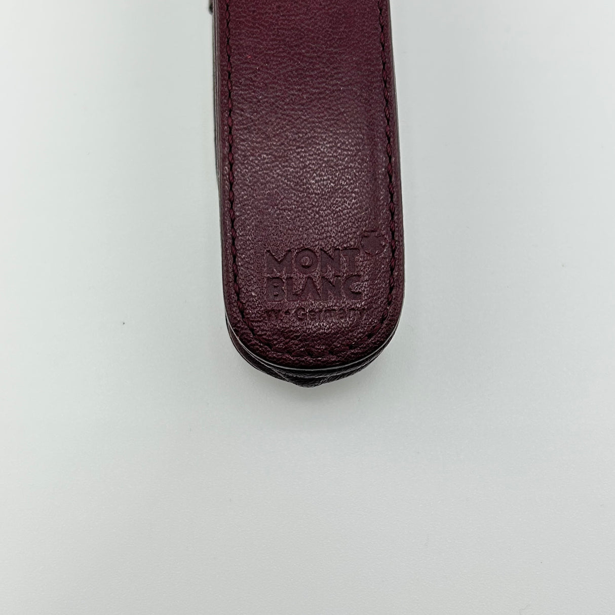 Montblanc Burgundy Leather pen pouch for 1 pen