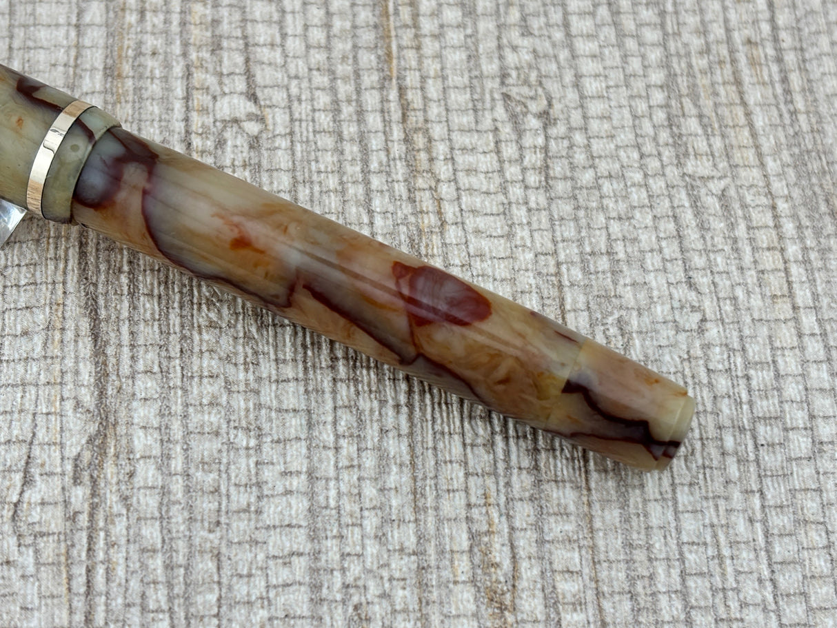 Parker Duette Jr. Canada 1939 Ivory with red veins - Fountain Pen