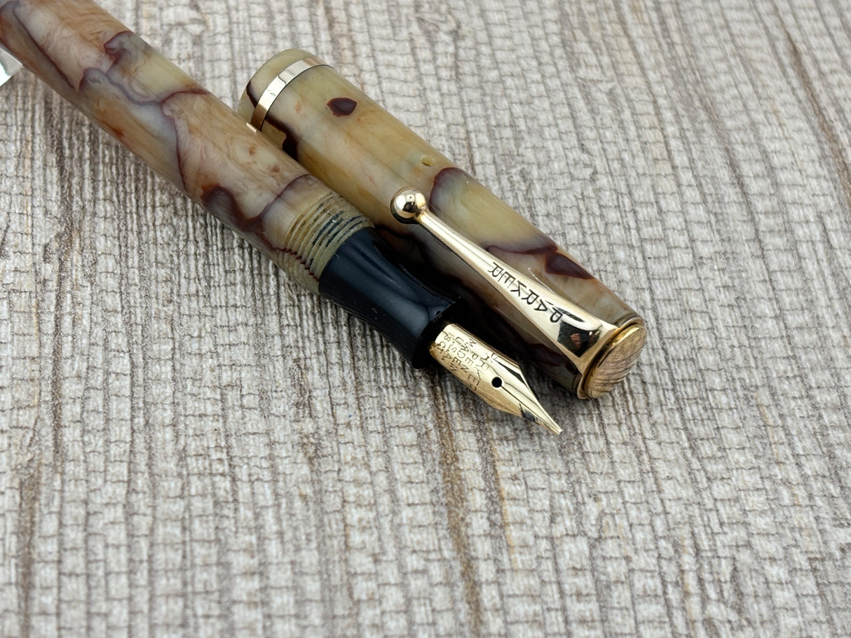 Parker Duette Jr. Canada 1939 Ivory with red veins - Fountain Pen