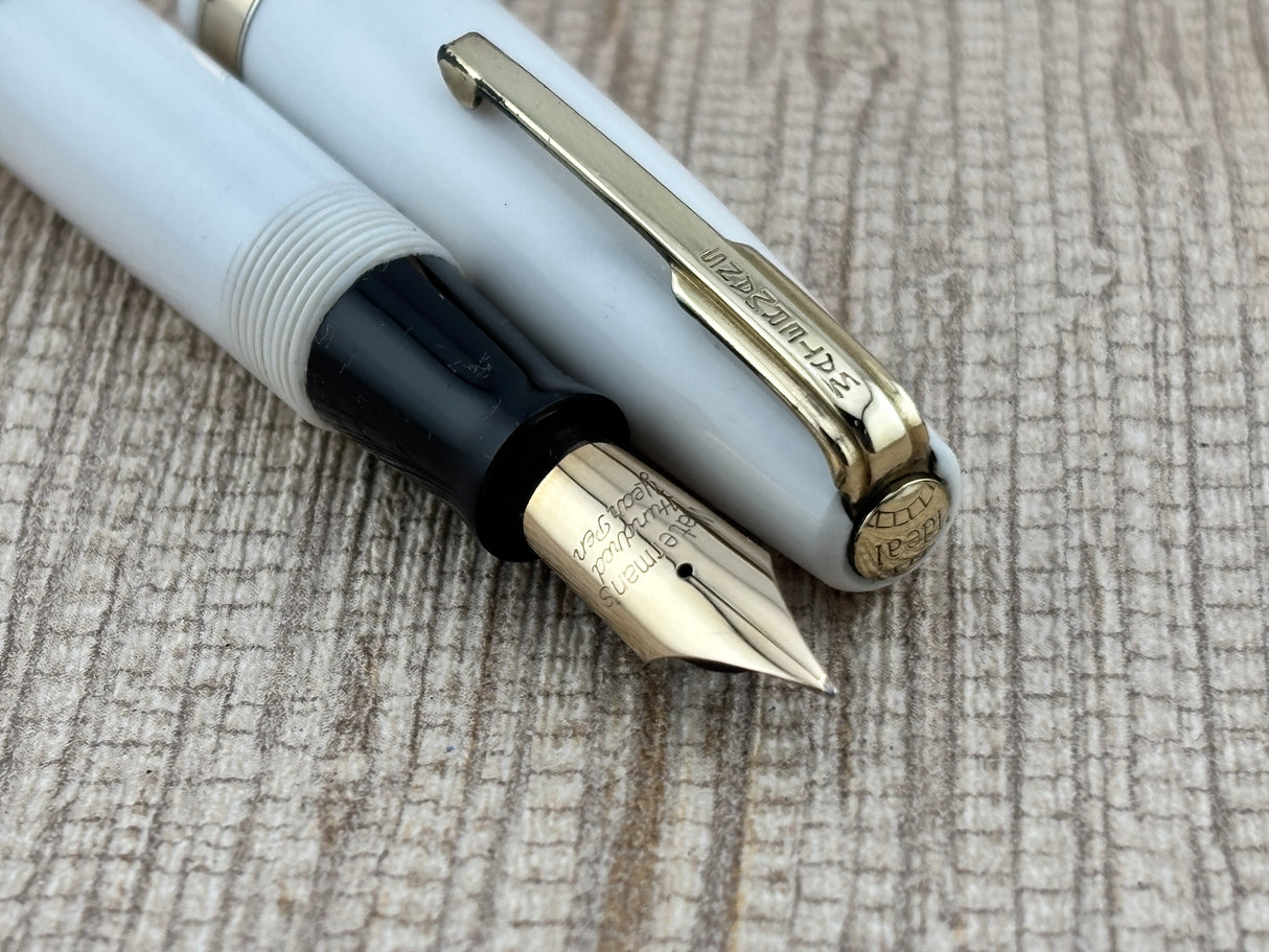 Waterman Hundred Year " Doctor Pen " White Lucite - Fountain Pen