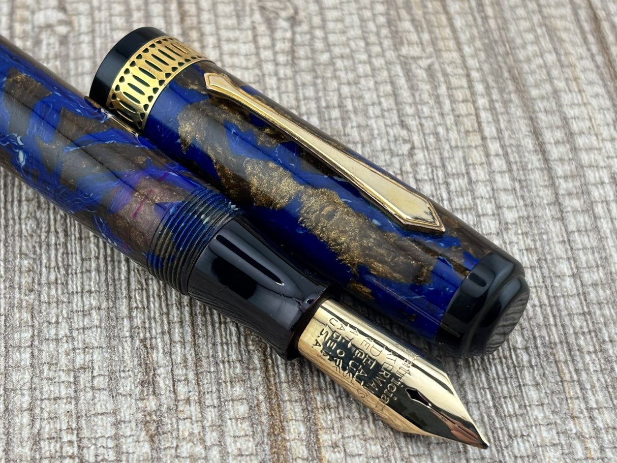 Waterman Patrician Blue Turquoise Rare In This Condition! - Fountain Pen
