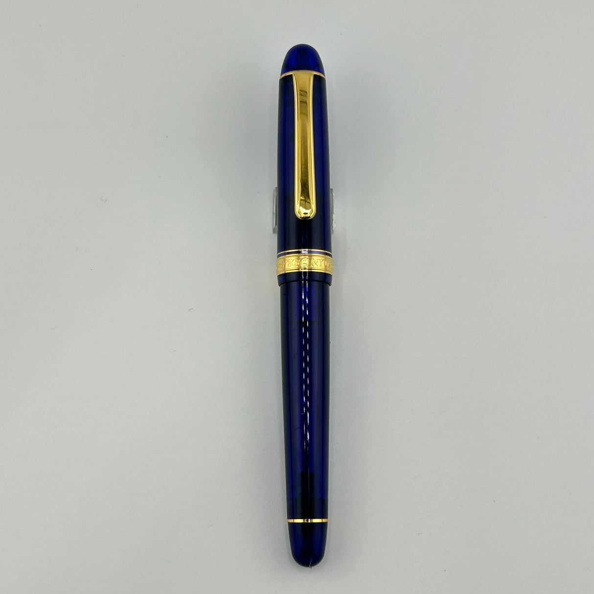 Platinum #3776 Century Blue Gold trim 14K gold nib - Fountain Pen