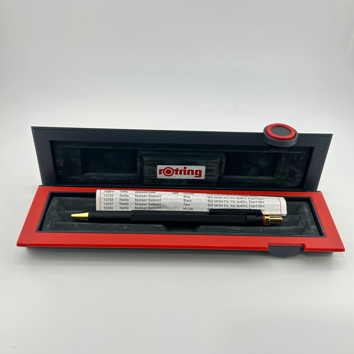 Rotring 600 Series Black and Gold Ballpoint