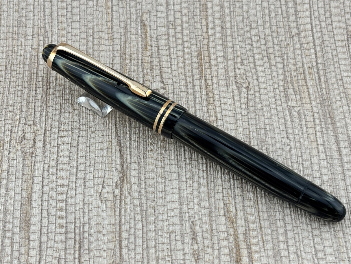 Montblanc 242 Grey Tiger Eye OBB Nib! condition - condition! - Fountain Pen