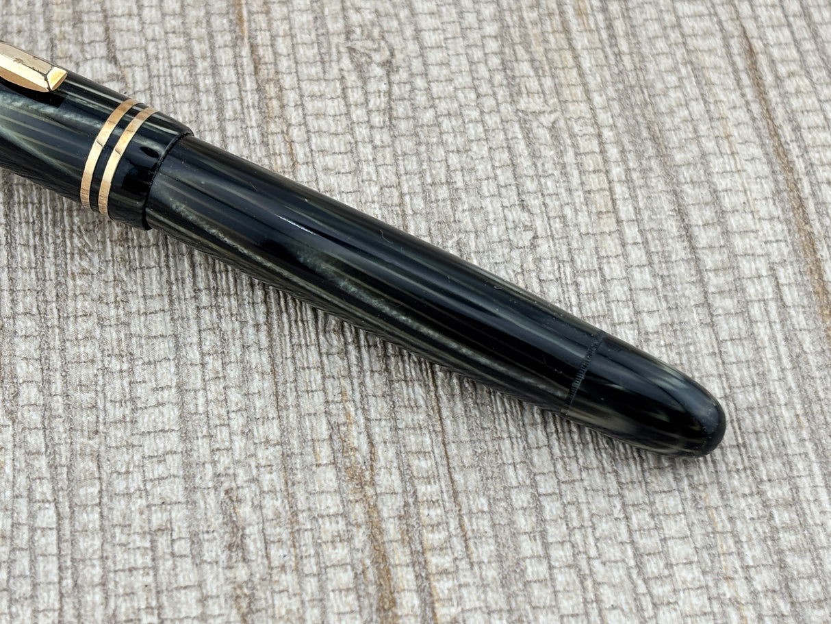 Montblanc 242 Grey Tiger Eye OBB Nib! condition - condition! - Fountain Pen