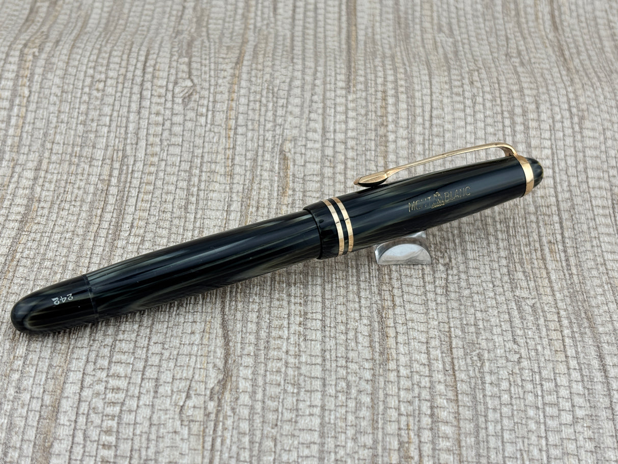Montblanc 242 Grey Tiger Eye OBB Nib! condition - condition! - Fountain Pen