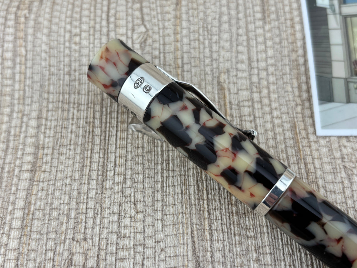 Yard-o-Led Astoria Grand Cream Ebony Rollerball Pen