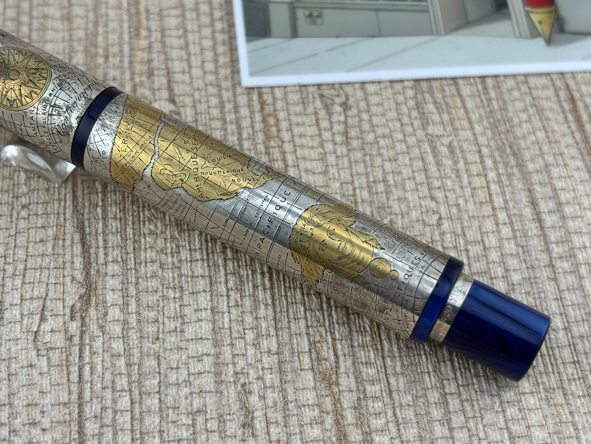 Montegrappa GEA 2001 Limited Edition #157/2001 Fountain Pen - Fine 18kt Gold Nib