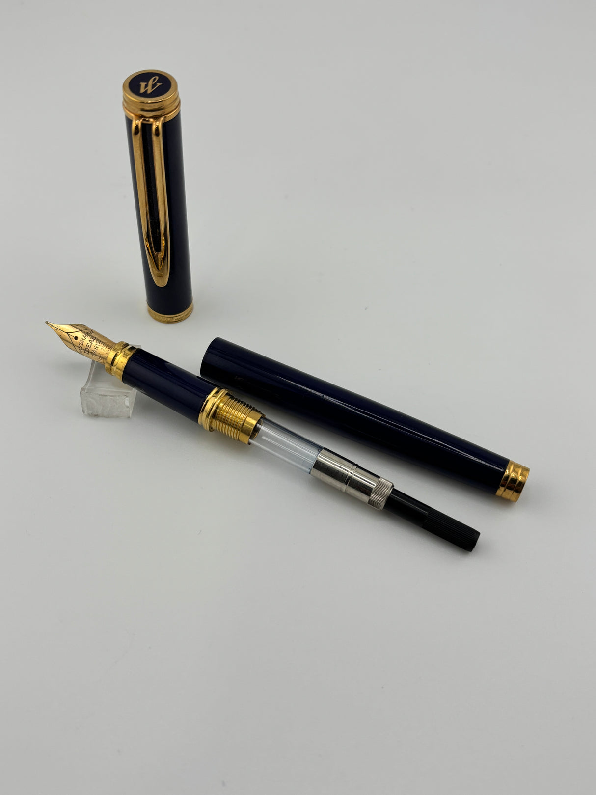 Waterman Gentleman Navy Blue 18K gold nib Fountain Pen