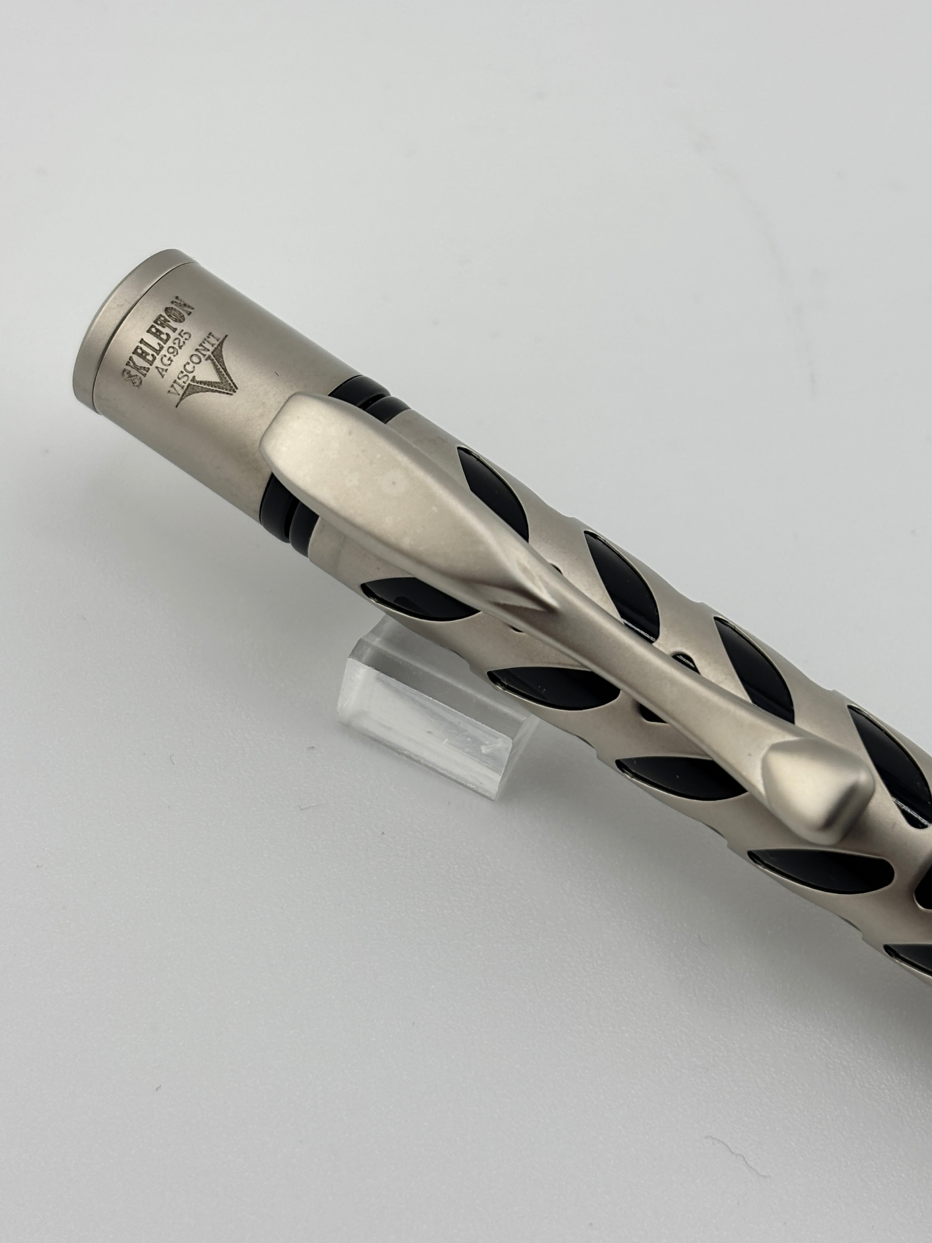 Visconti Skeleton Silver 925 titanium plated Ball Pen