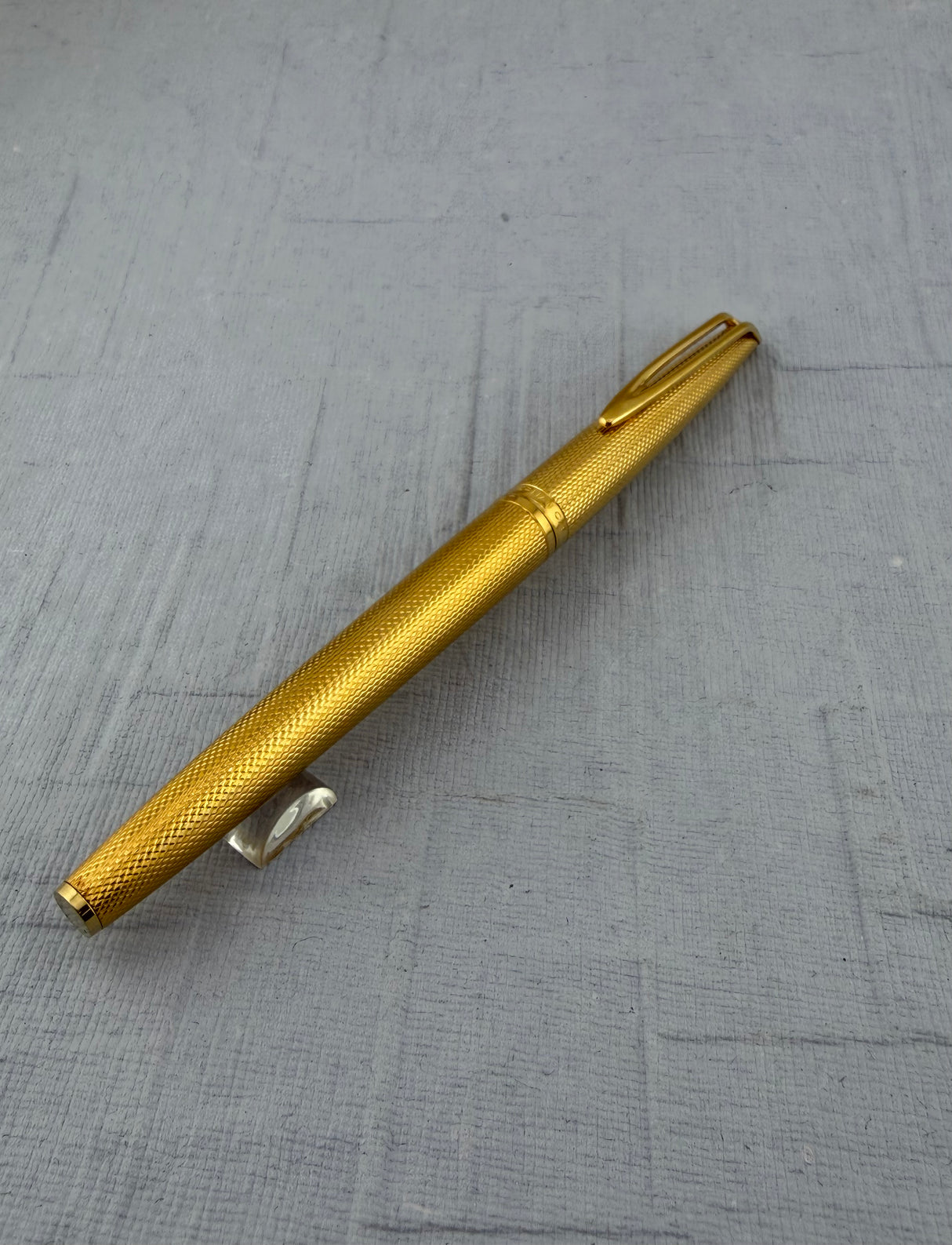 Waterman CF Gold Plated 18k Barleycorn Made in France 18k Gold Nib - Fountain Pen