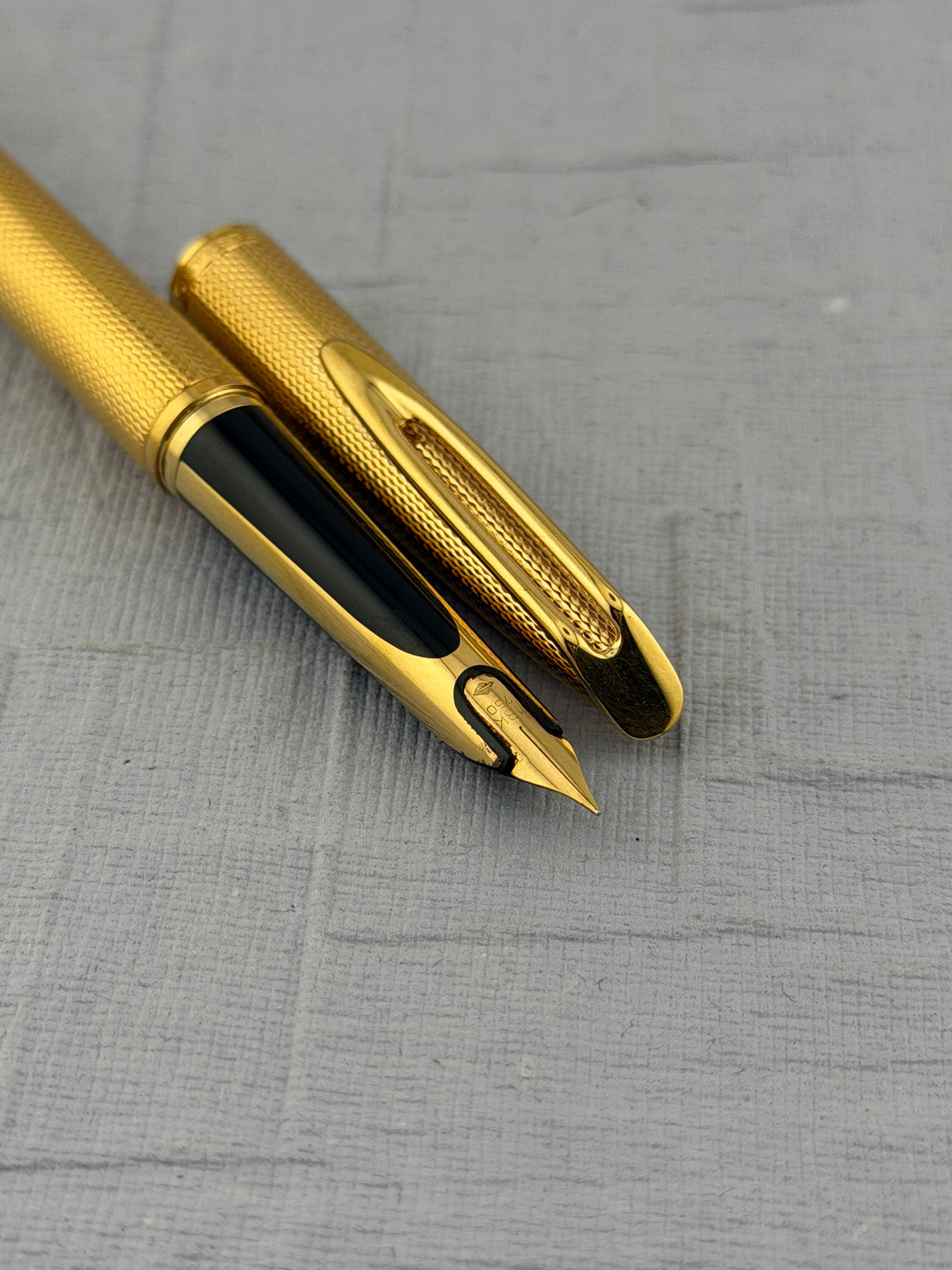 Waterman CF Gold Plated 18k Barleycorn Made in France 18k Gold Nib - Fountain Pen