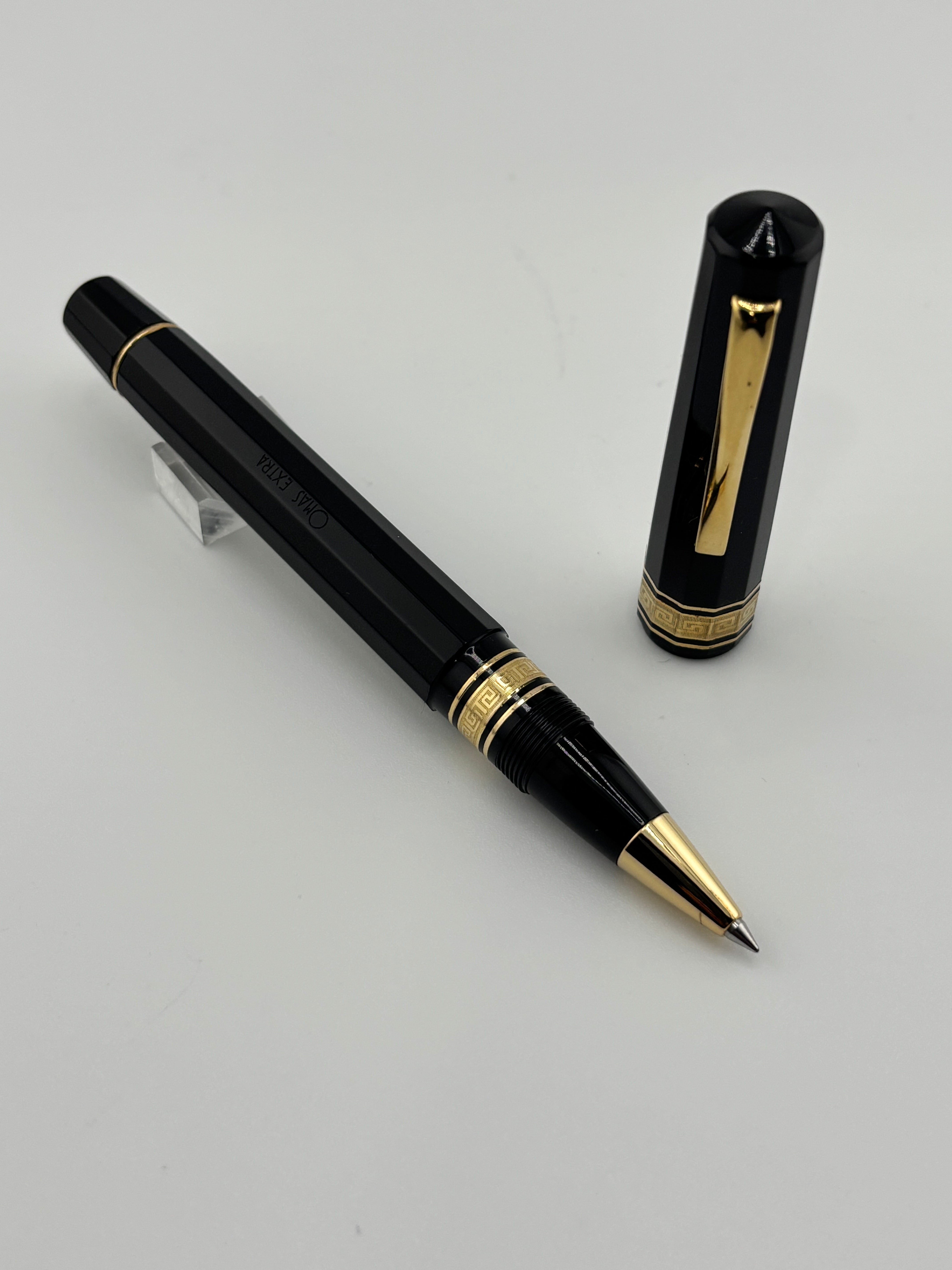 Omas Milord Black resin Roller Ball
