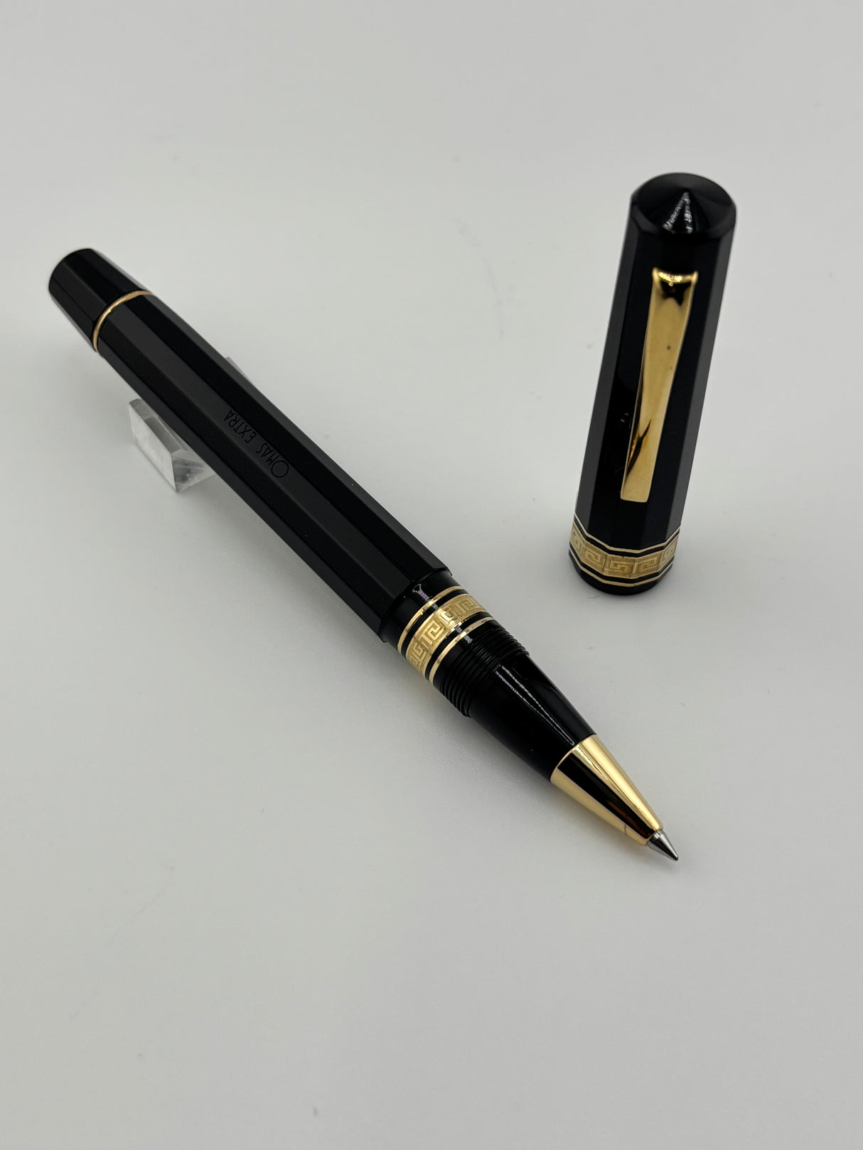 Omas Milord Black resin Roller Ball