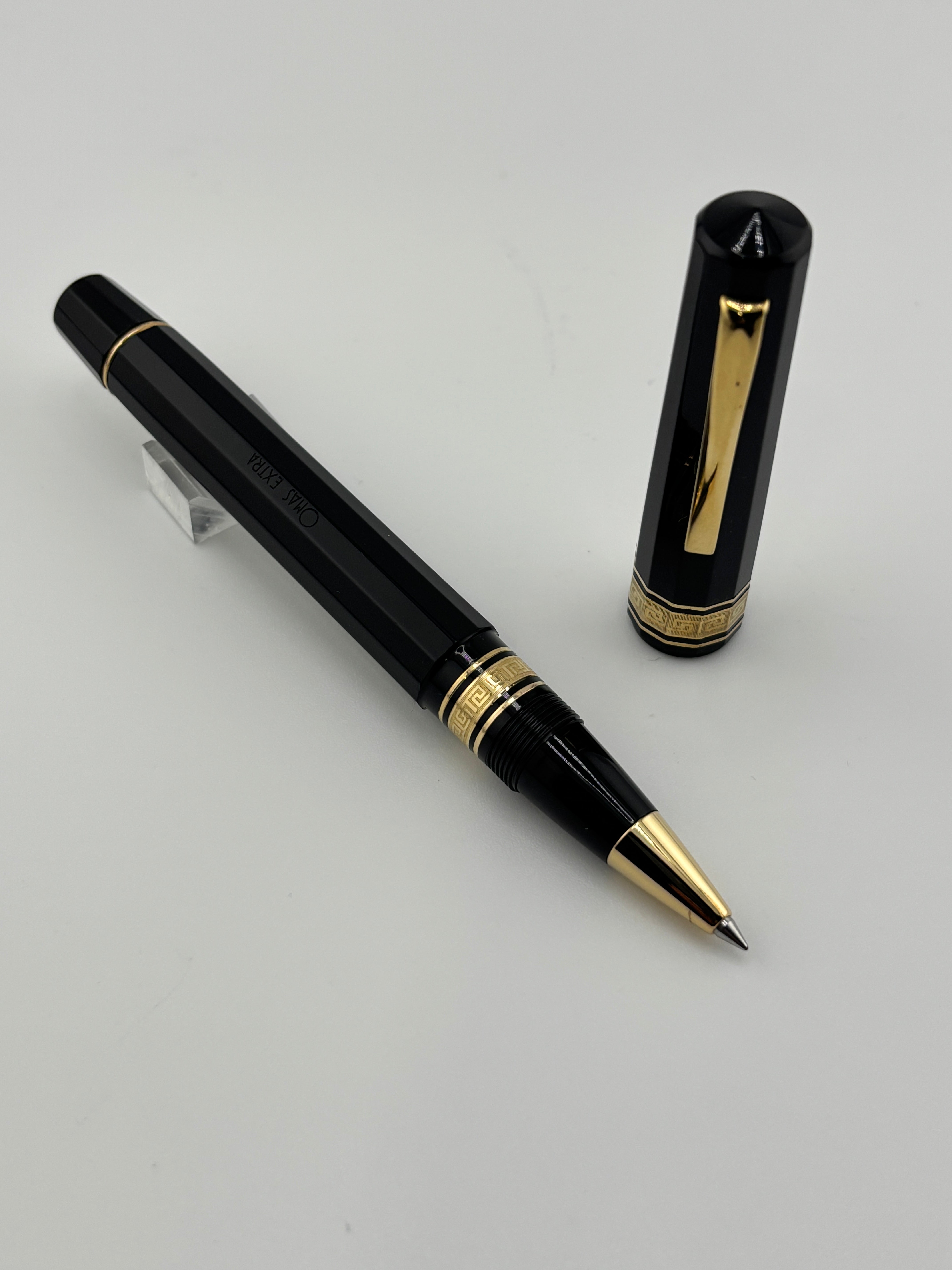 Omas Milord Black resin Roller Ball