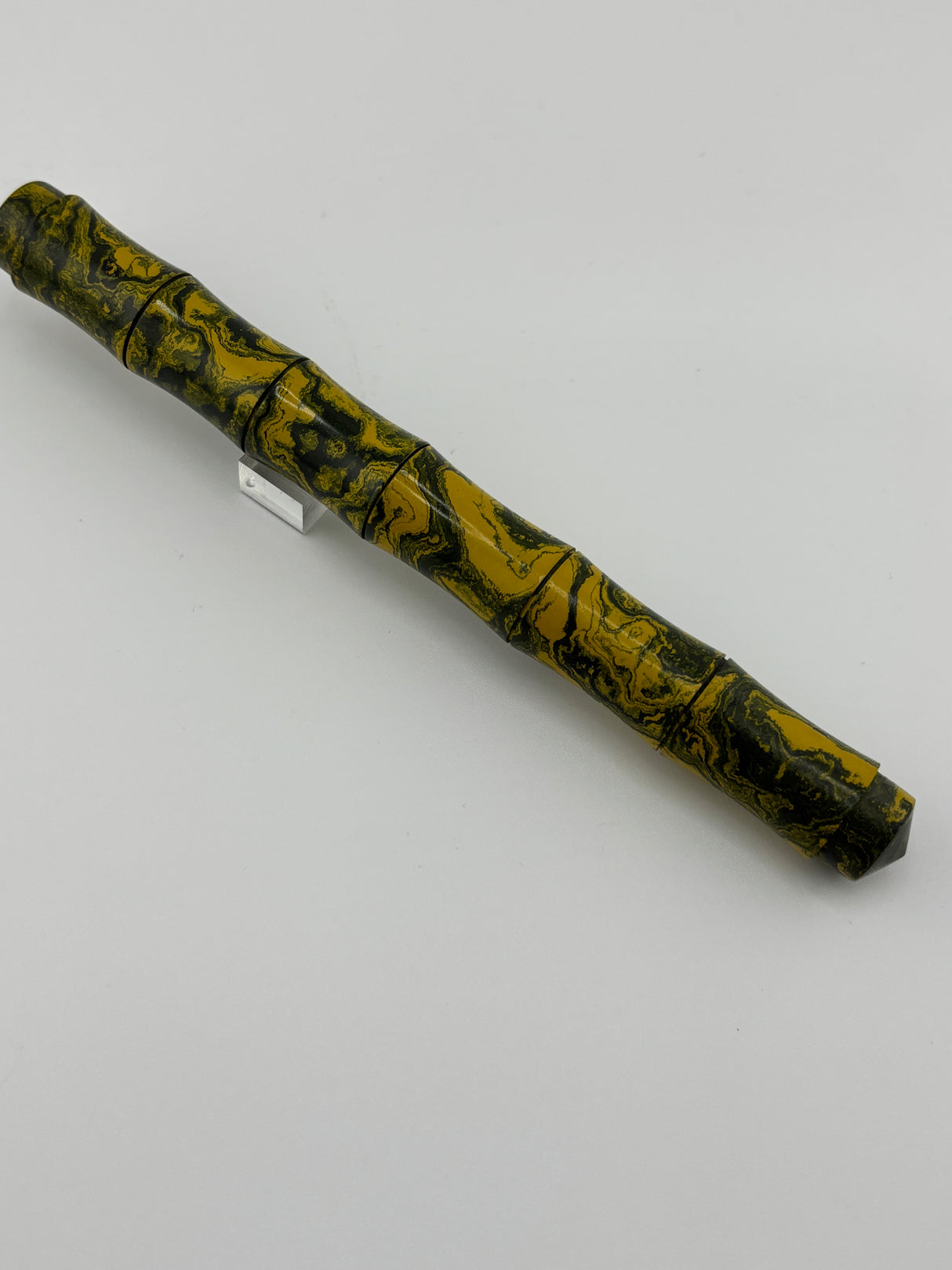 Manga Pen Yellow mottled Ebonite Bamboo shaped - Flex Nib