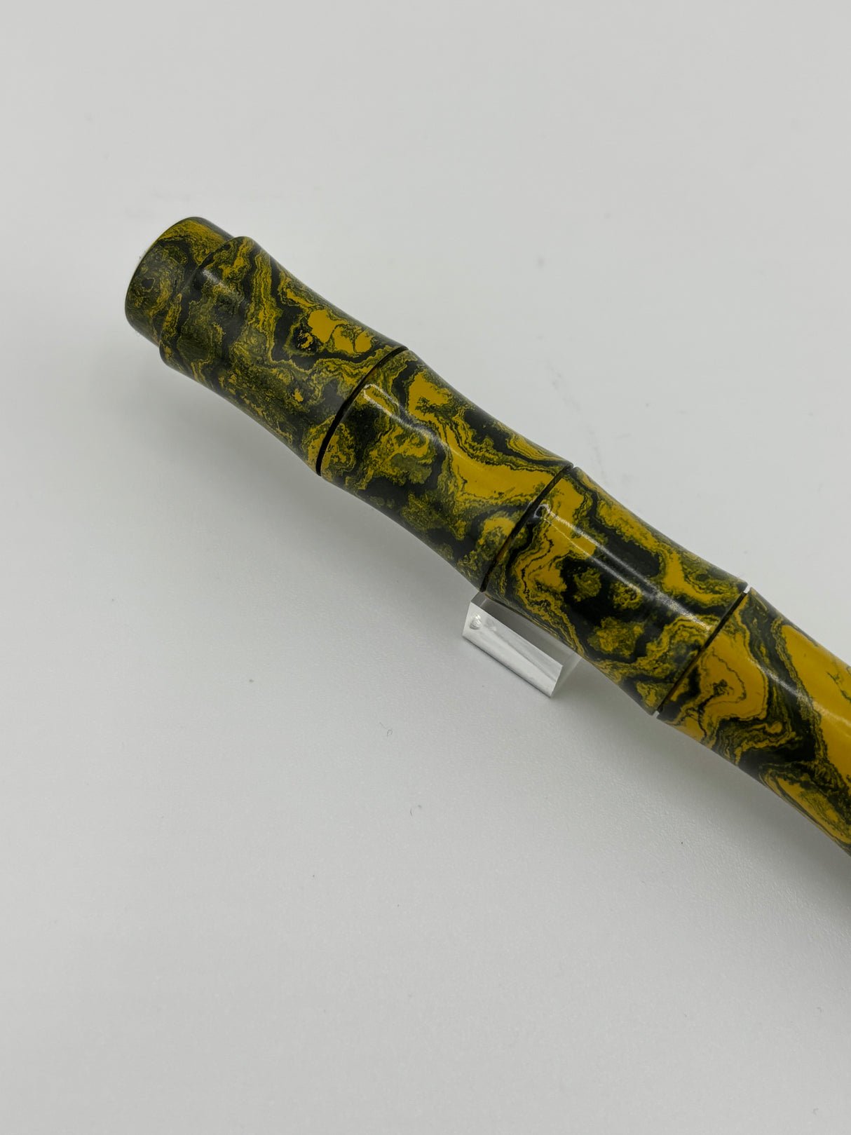 Manga Pen Yellow mottled Ebonite Bamboo shaped - Flex Nib