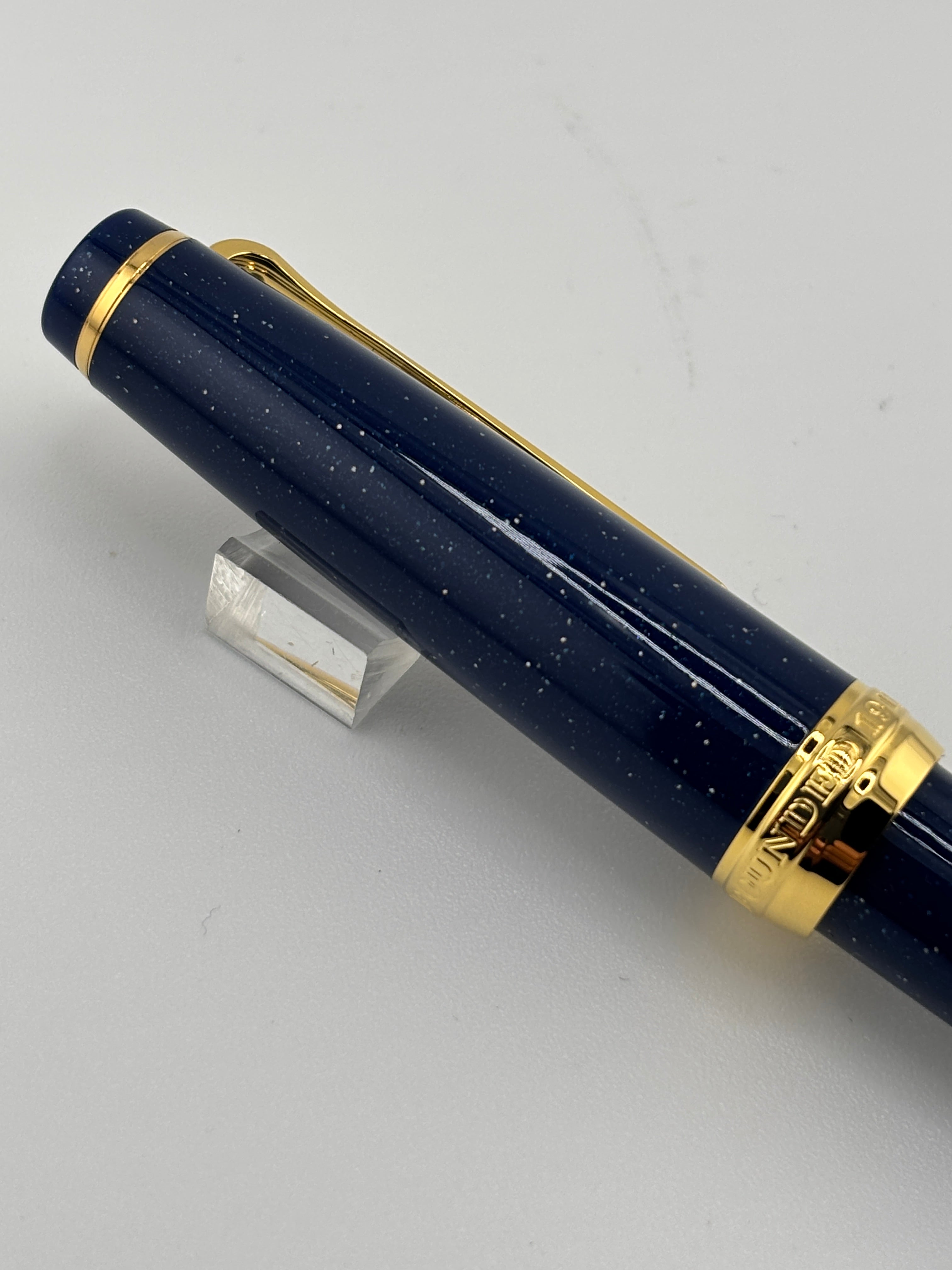 Sailor Professional Gear Ballpoint Pen Blue Gold Dust