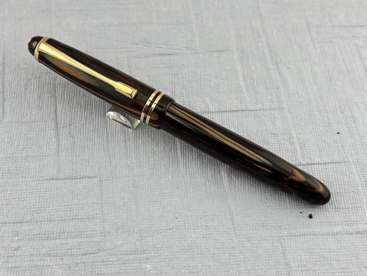 Montblanc 242 M brown Tiger Eye condition condition! - Fountain Pen