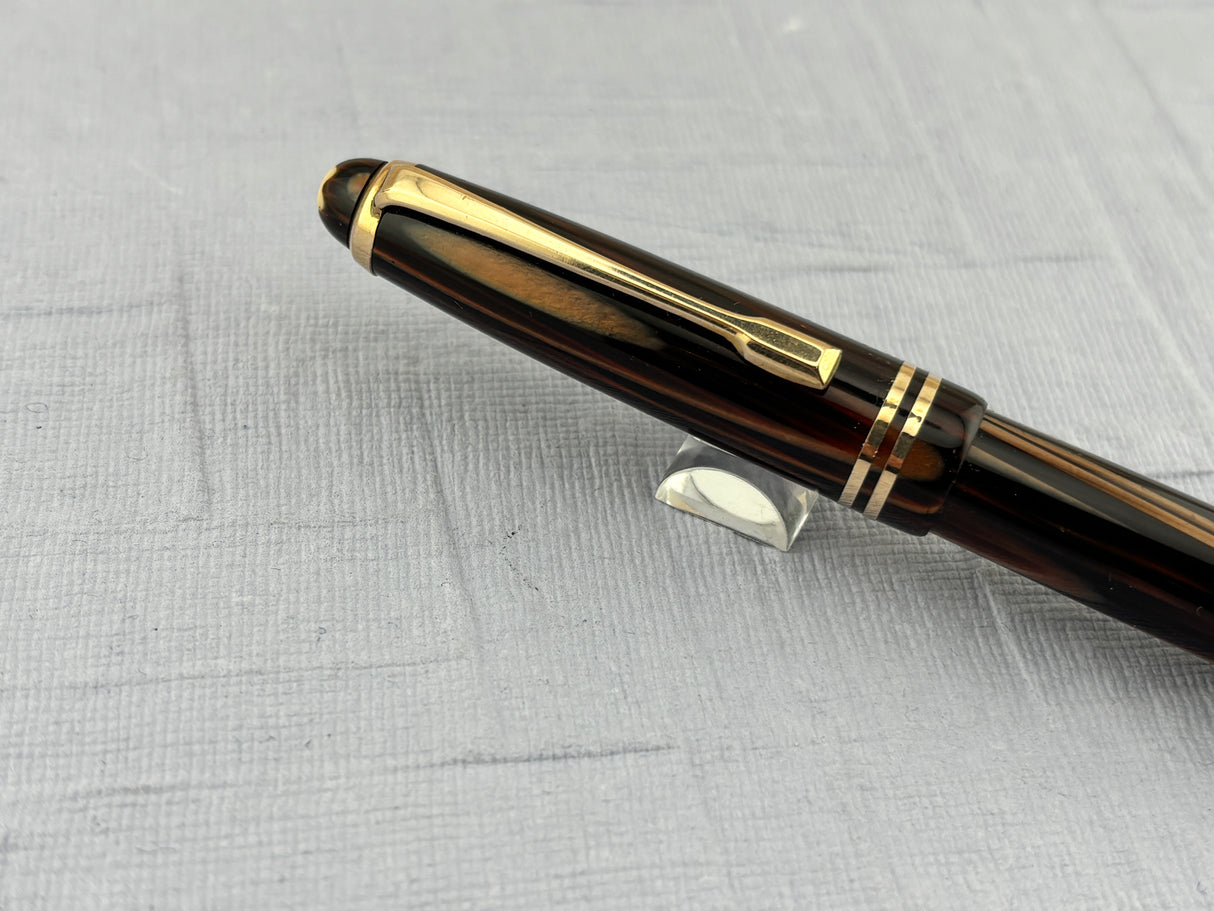 Montblanc 242 M brown Tiger Eye condition condition! - Fountain Pen