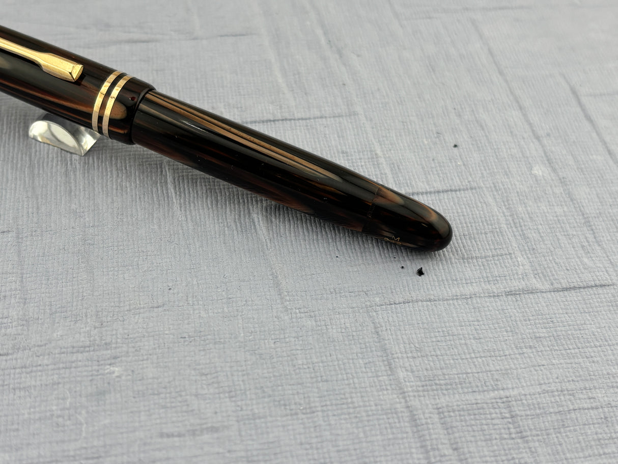 Montblanc 242 M brown Tiger Eye condition condition! - Fountain Pen