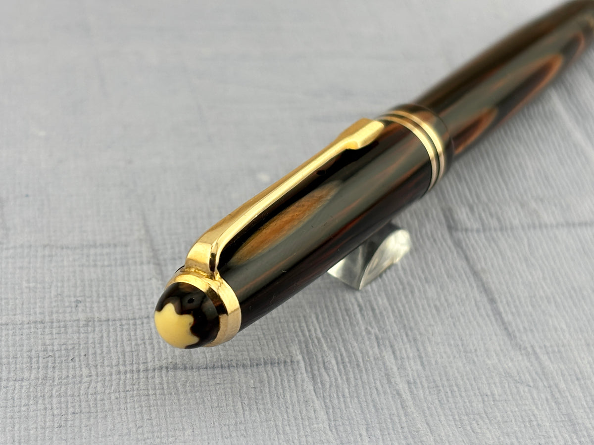Montblanc 242 M brown Tiger Eye condition condition! - Fountain Pen