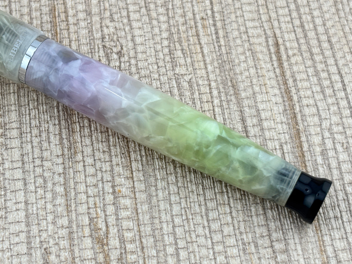 Libelle Cracked Ice Yellow and Purple - Fountain Pen