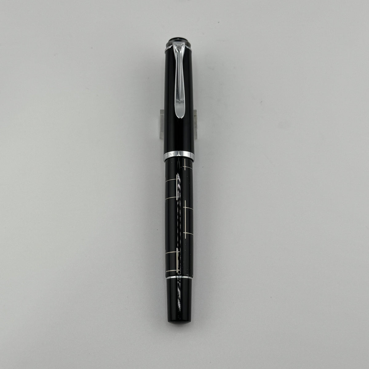 Pelikan M215 Black Rectangles engraved Black lacquer - Fountain