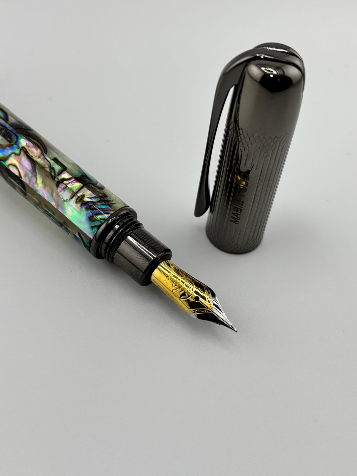 Mabie Todd Mother of pearl Fountain Pen