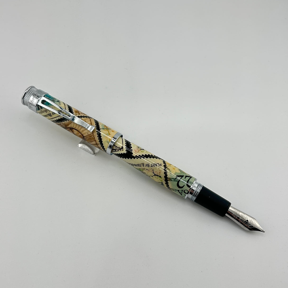 Jimmy's pick - Retro 51 Tornado SE cherry blossoms stamp patterned - Fountain Pen