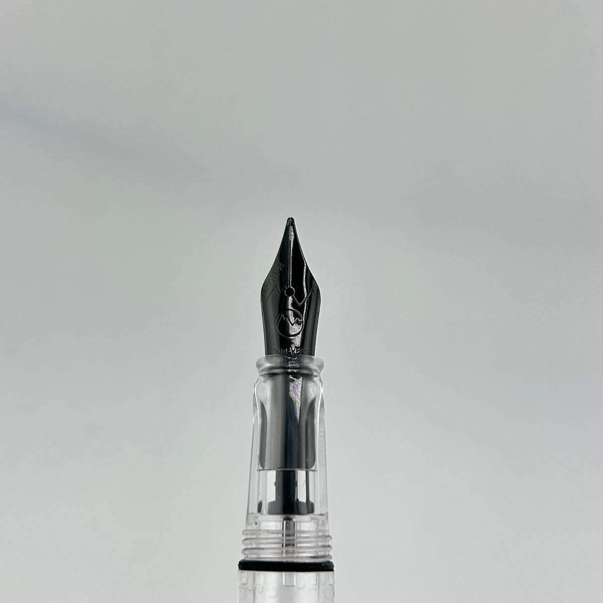 Jimmy's pick - Monteverde USA MP-1 Gray Satin clear barrel - Fountain Pen