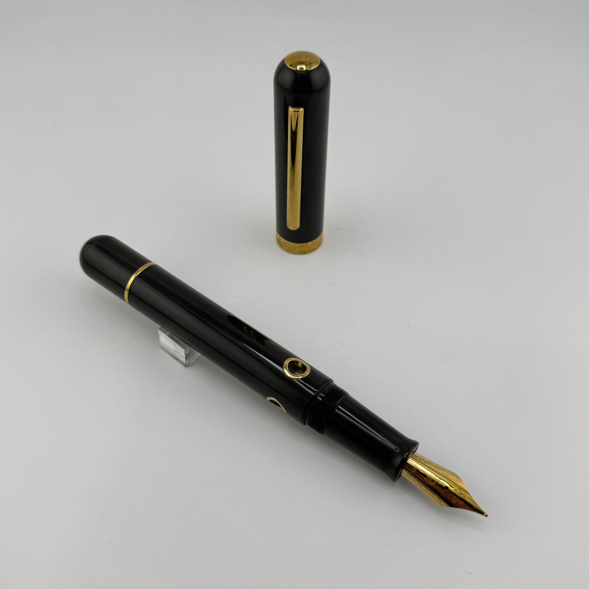 Nahvalur Nautilus Aubergine Ebonite gold trim - Fountain Pen