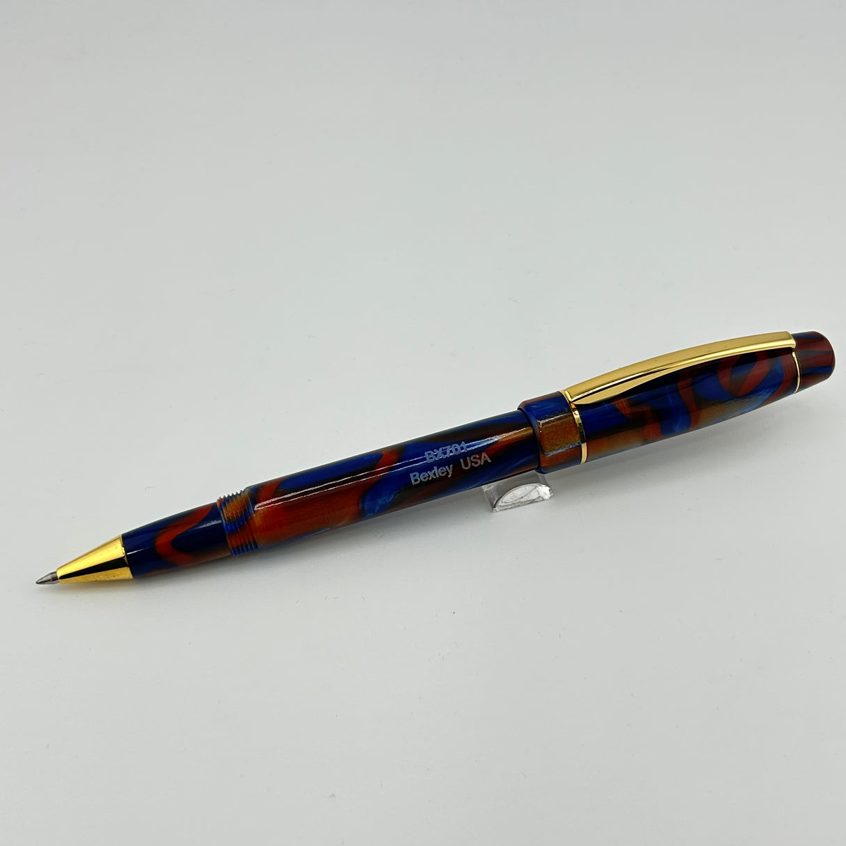 Jimmy's pick - Bexley Corona Collection blue brown swirl BX701 - Roller Pen