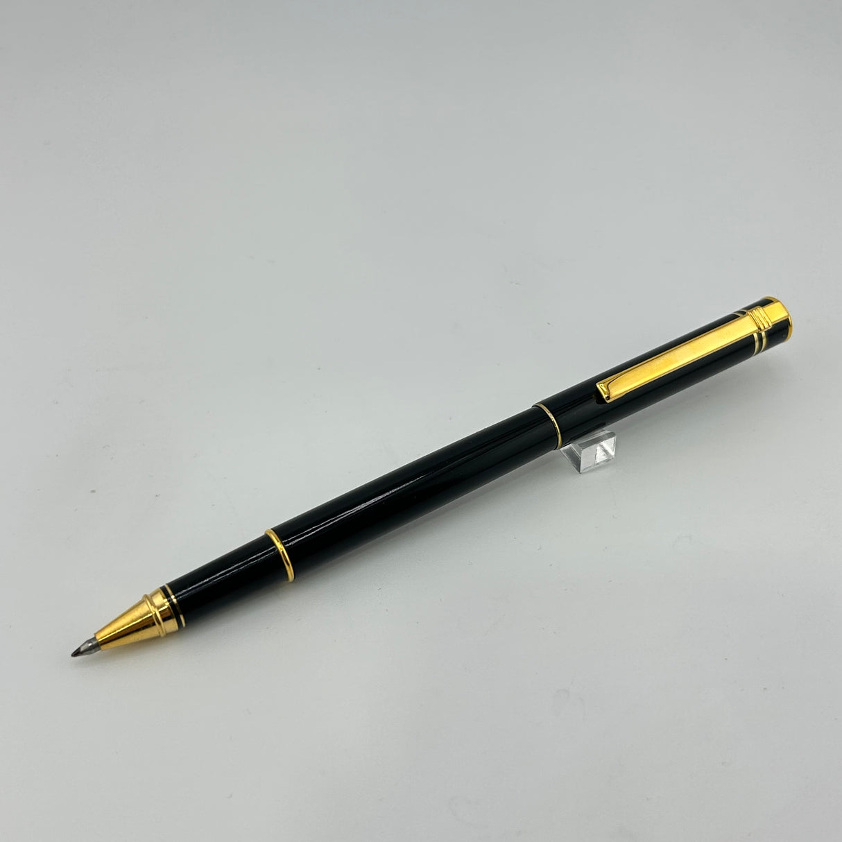 Vintage Diplomat Attache Black Gold Trim - Roller Ball