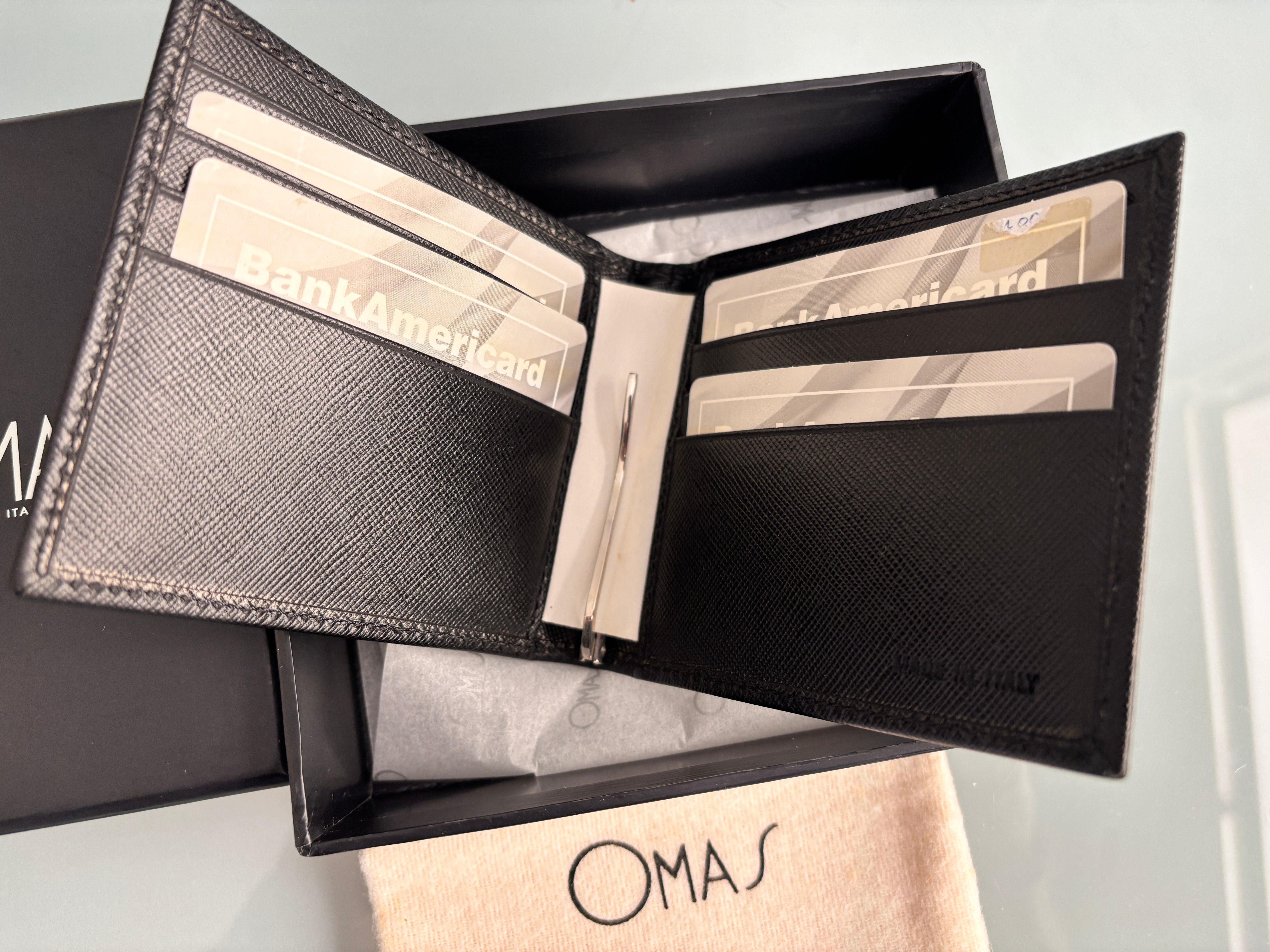 OMAS Wallet with money holder  - Superb Quality Made in Italy circa 1990