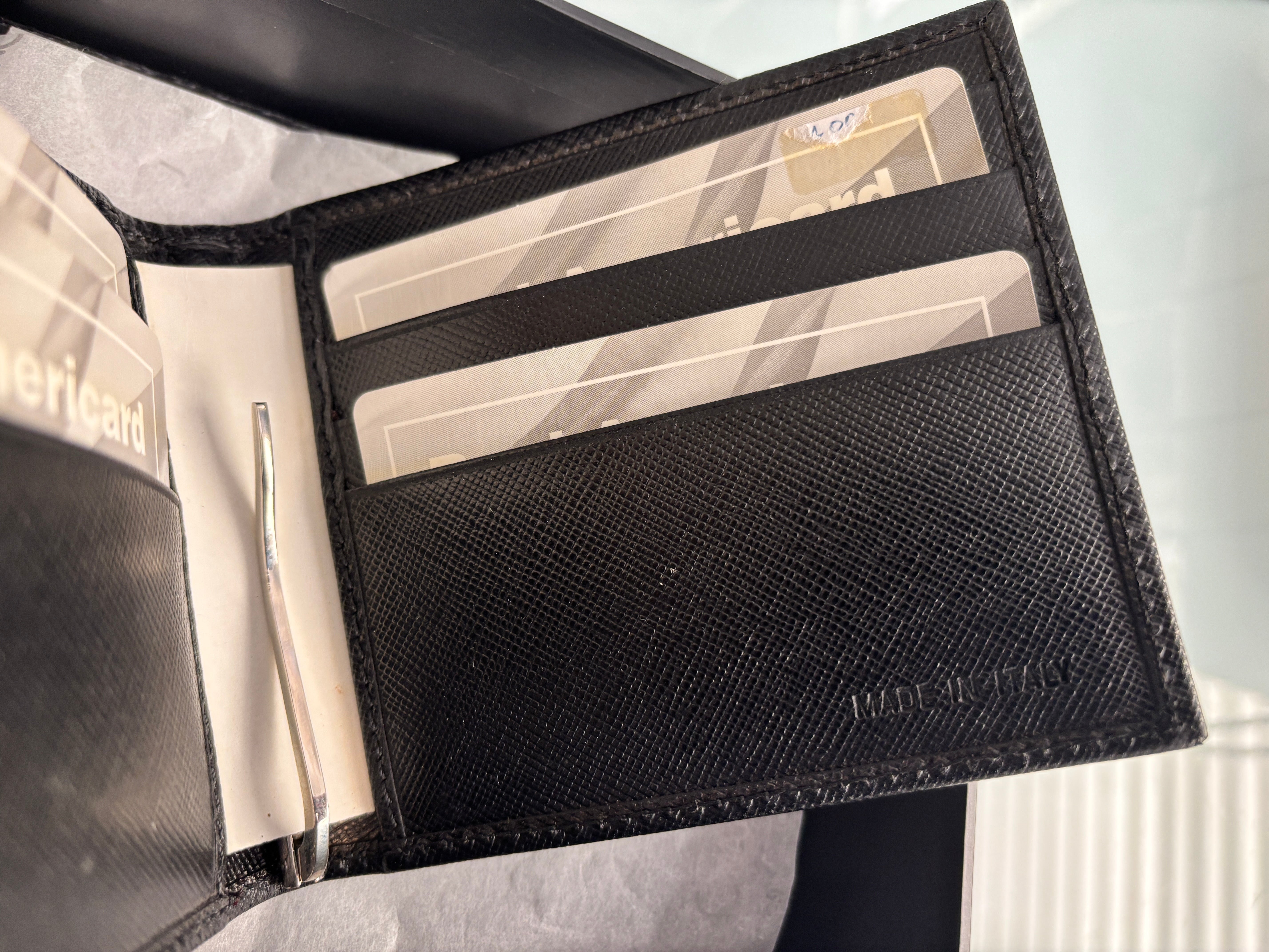 OMAS Wallet with money holder  - Superb Quality Made in Italy circa 1990