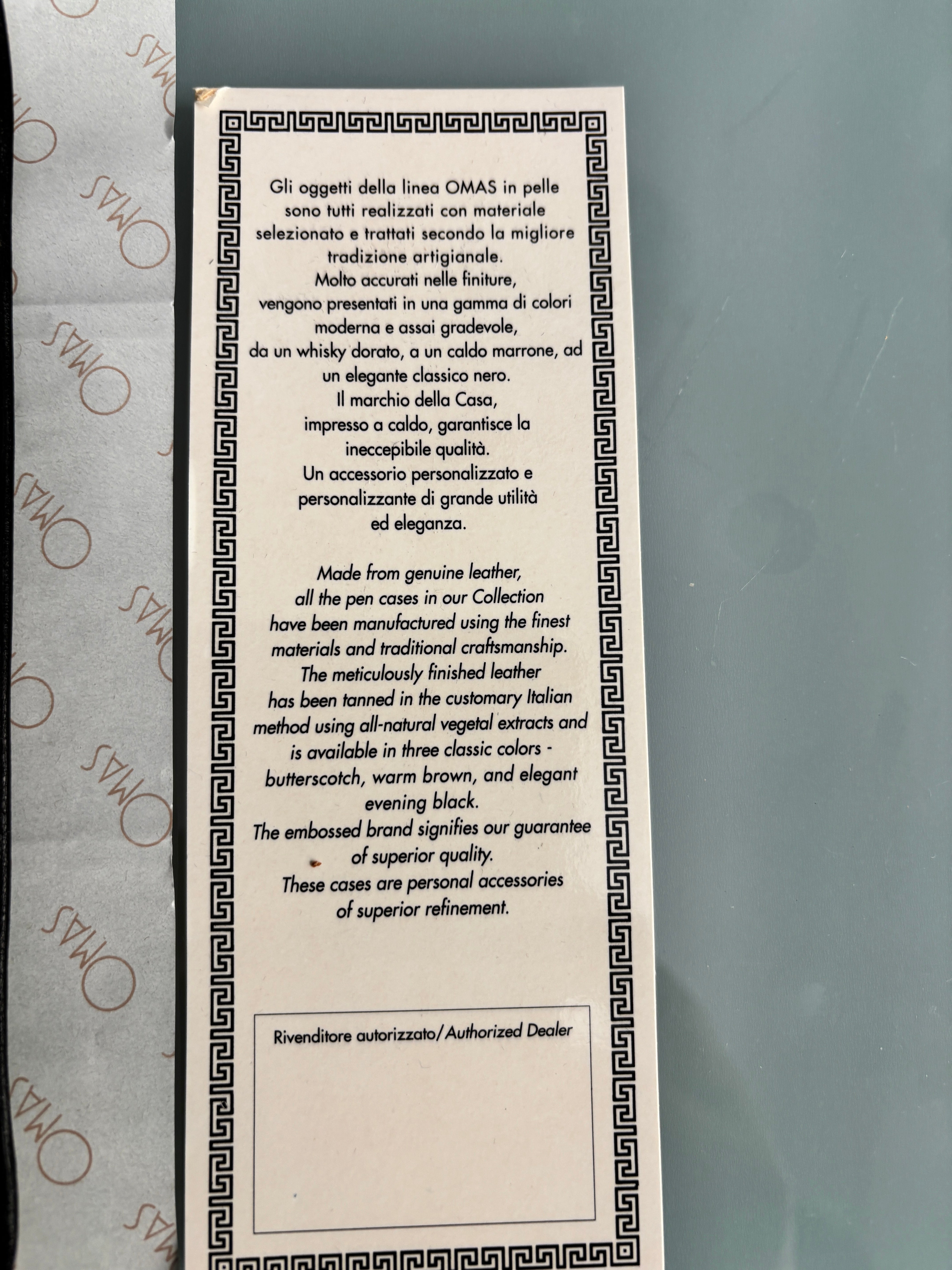 OMAS pen pouch for 2 pens - Superb quality circa 1990