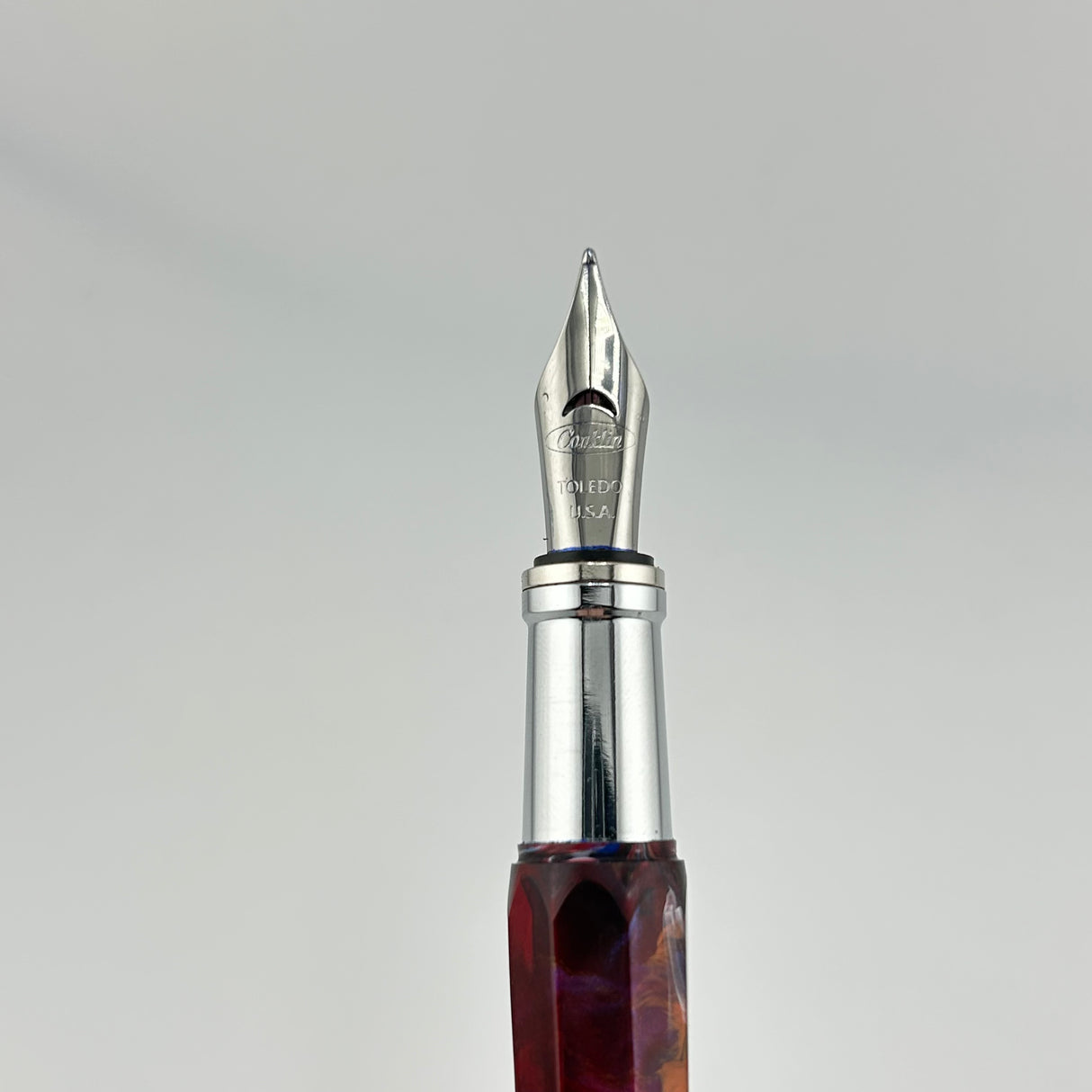 Conklin Nozac Toledo Red Faceted pen - Fountain Pen