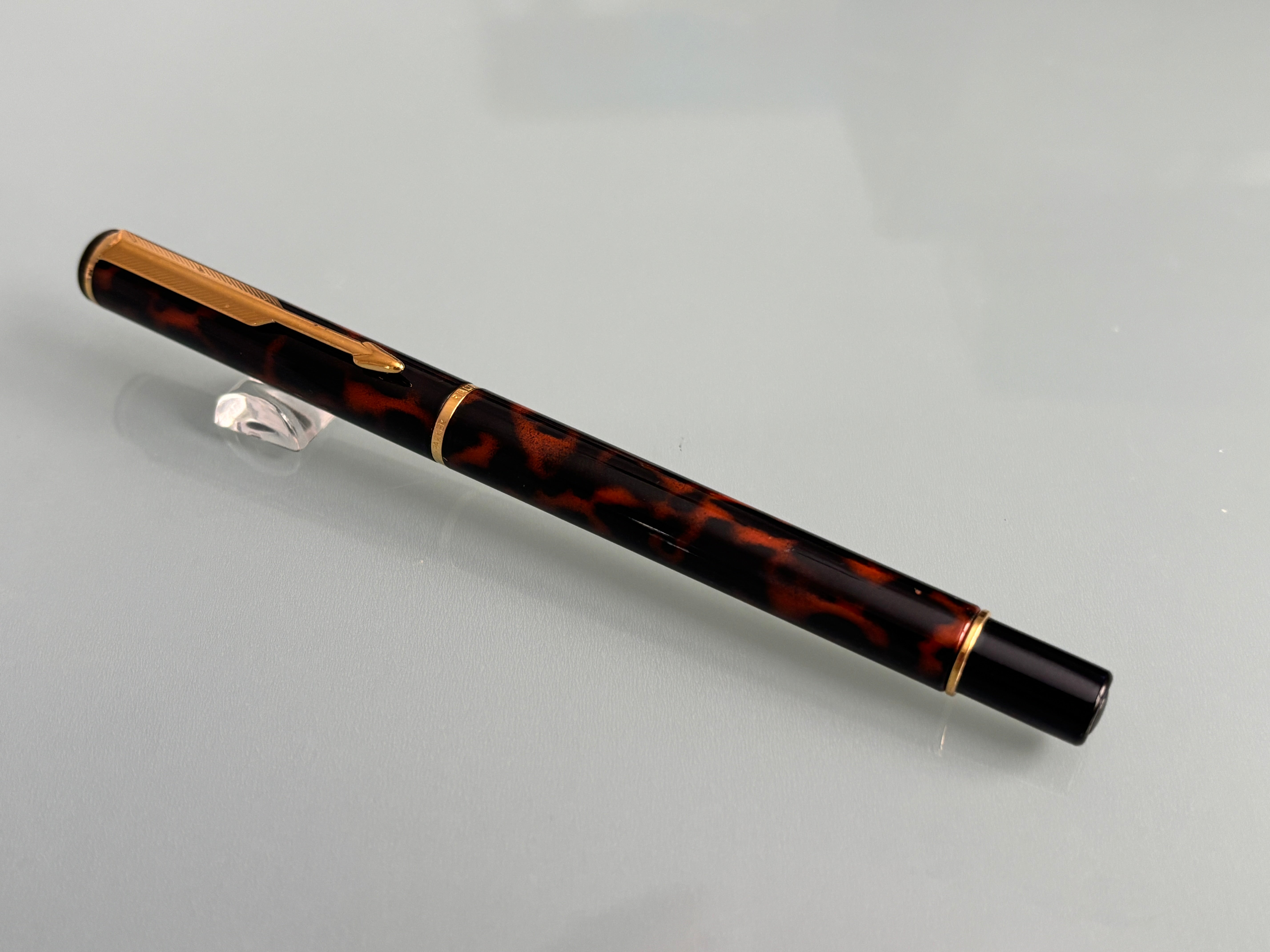 Parker Rialto Tortoise  - Made in UK - Roller Ball