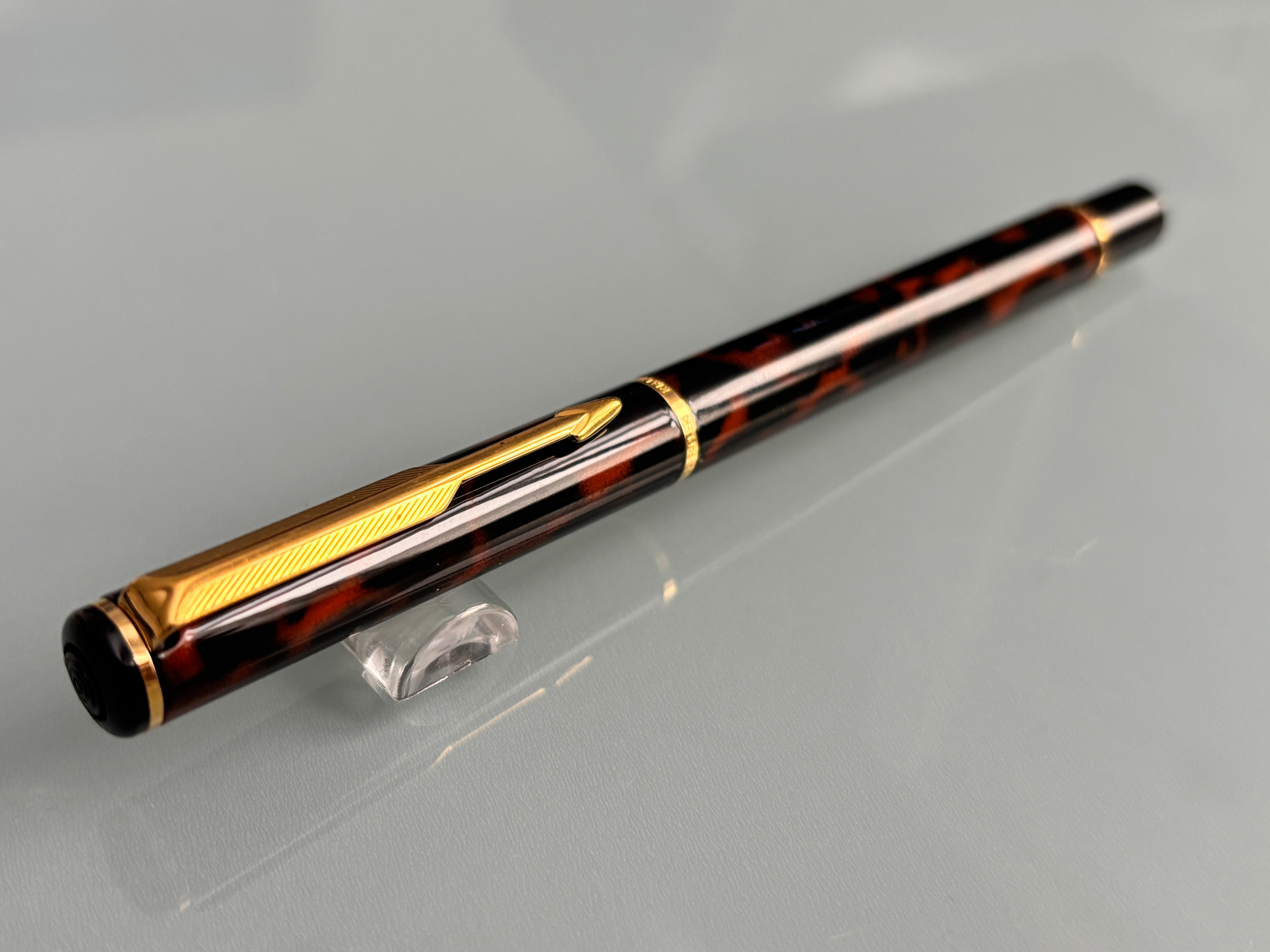 Parker Rialto Tortoise  - Made in UK - Roller Ball
