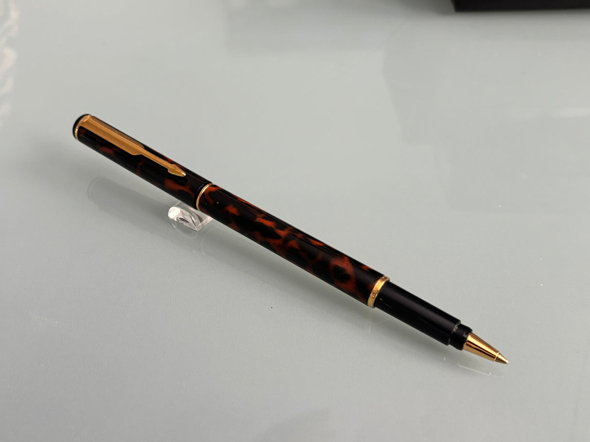 Parker Rialto Tortoise  - Made in UK - Roller Ball