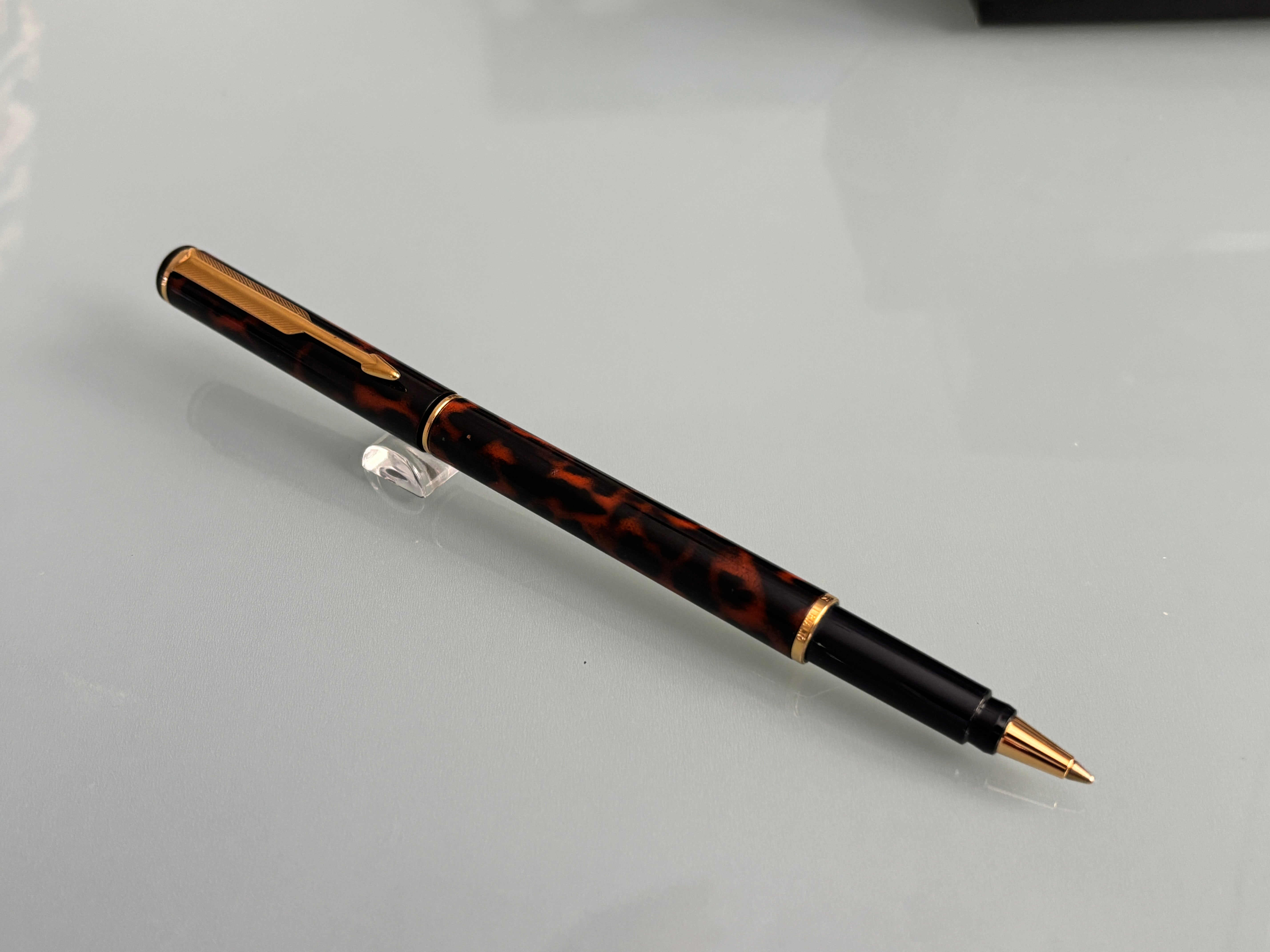 Parker Rialto Tortoise  - Made in UK - Roller Ball