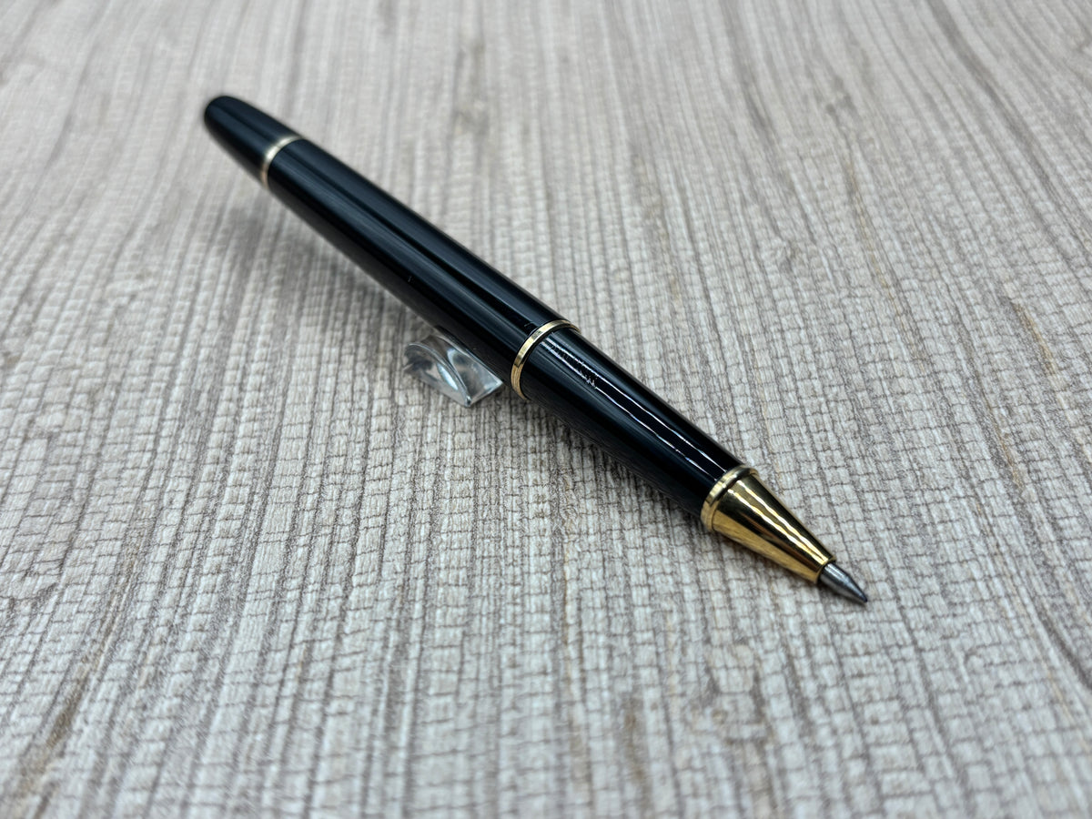 Montblanc Meisterstuck Black Gold Trim - Rollerball Pen