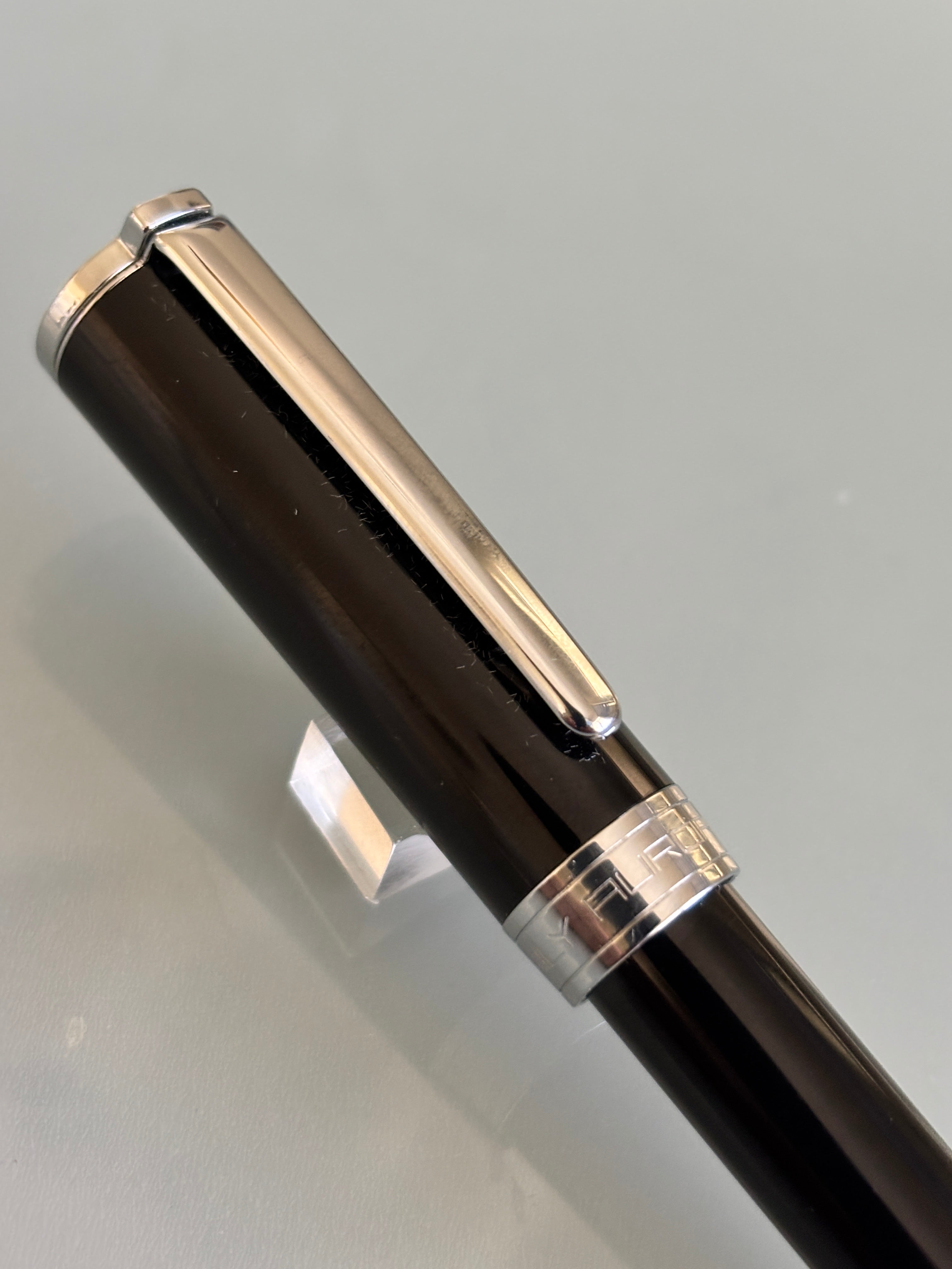 Aurora Ball Pen Kappa Black Chrome trim