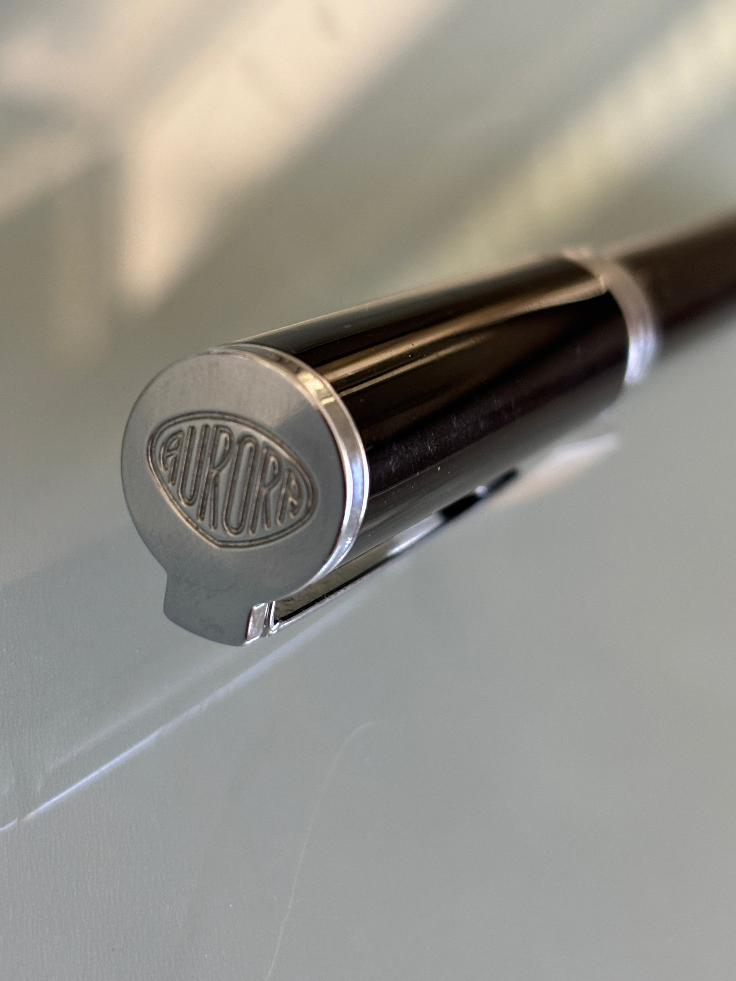 Aurora Ball Pen Kappa Black Chrome trim